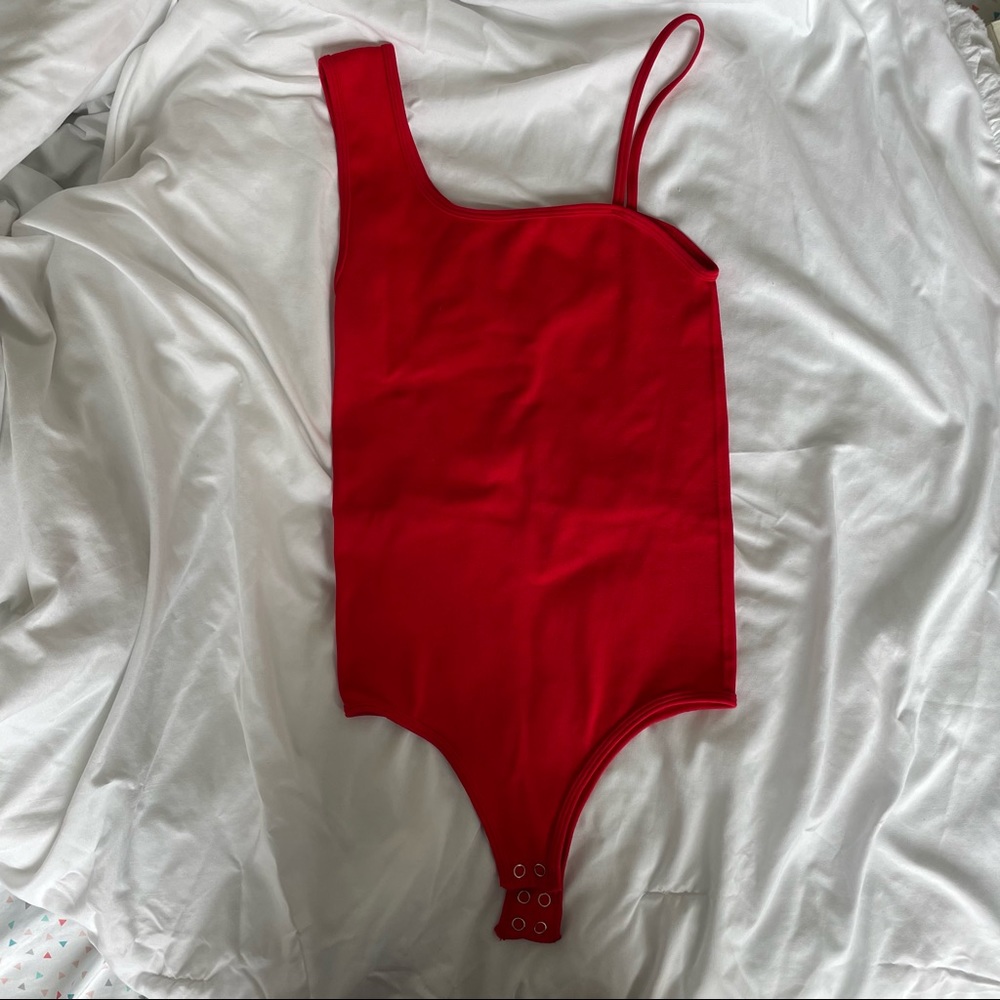 RED BODYSUIT